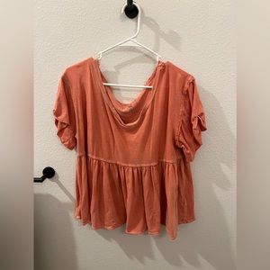 Peachy oversized shirt - Size S - Free People